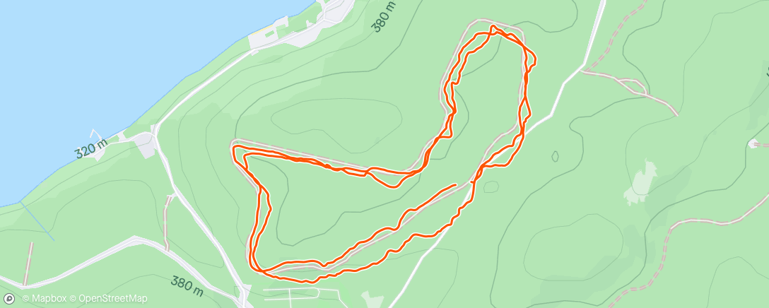 Map of the activity, Дневной забег