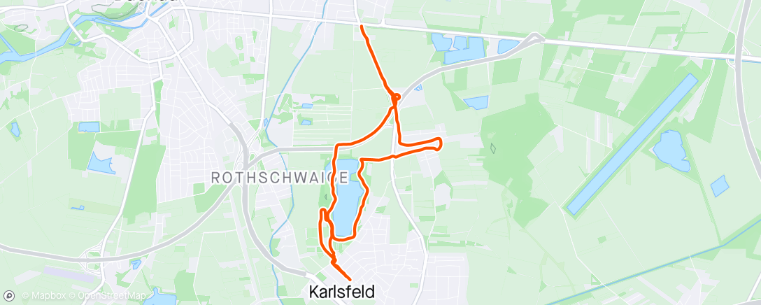 Map of the activity, Schnelle Feierabendrunde