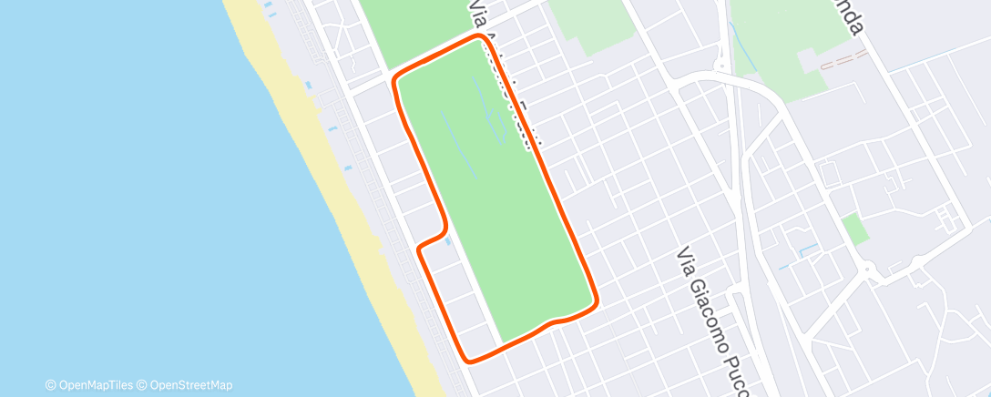 Map of the activity, Morning Walk