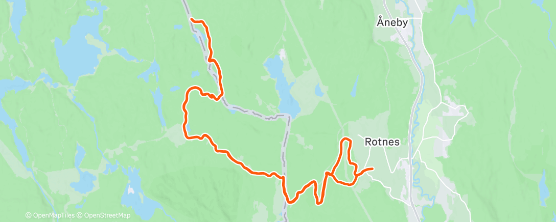 Map of the activity, Staketur til Delebekken