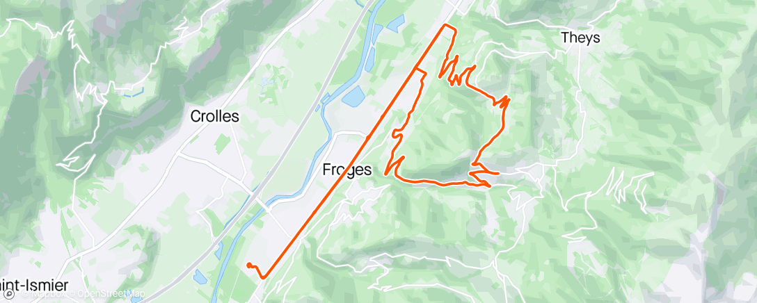 Mapa de la actividad (Sortie vélo le matin)