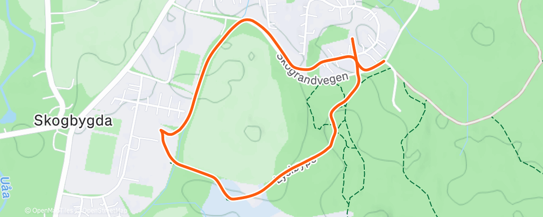 Map of the activity, Afternoon Walk