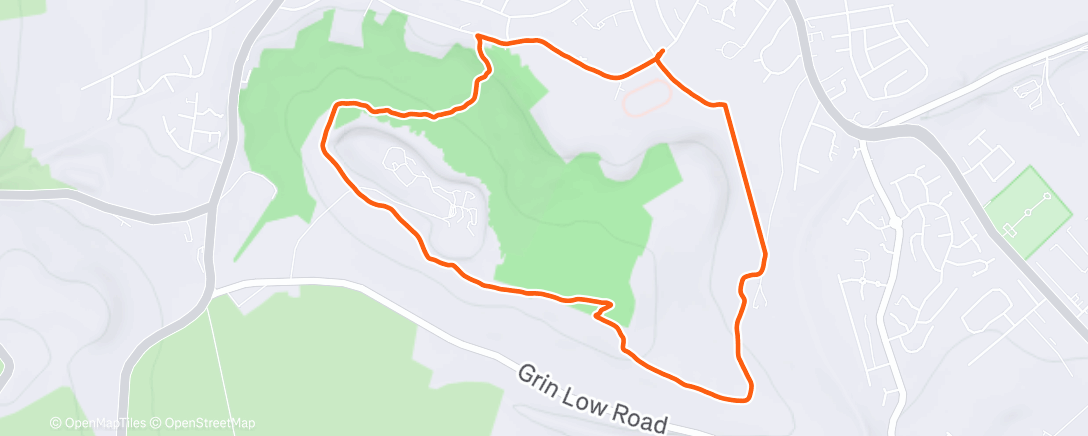 Map of the activity, Evening Hike