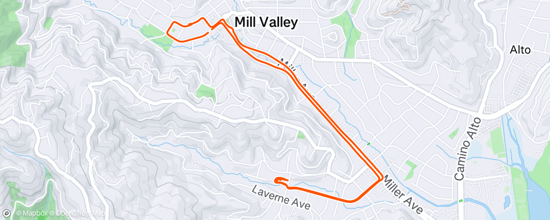 Map of the activity, Afternoon Ride