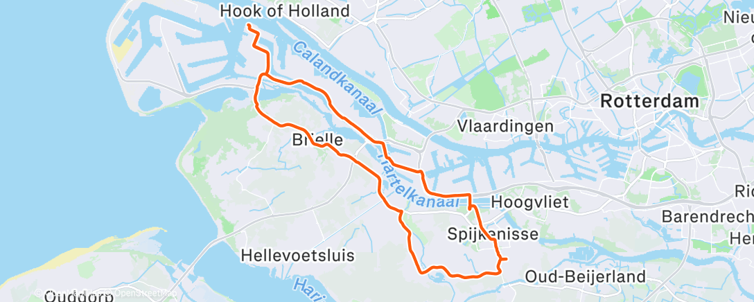 Map of the activity, Lunch Ride