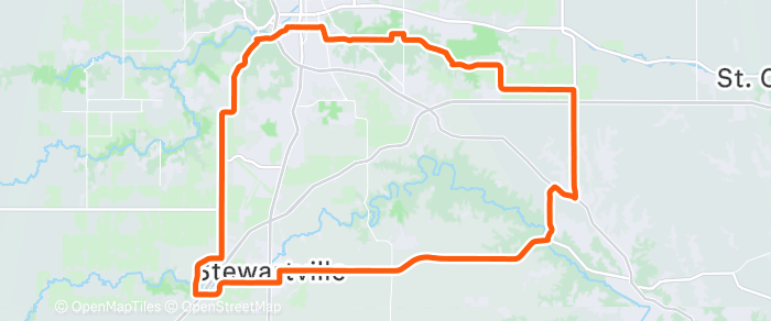 Route map for Saturday 6/27 Group Ride