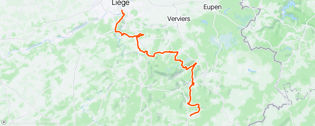 Map of the activity, Classics ‘24 | Liege-Bastogne-Liege ride