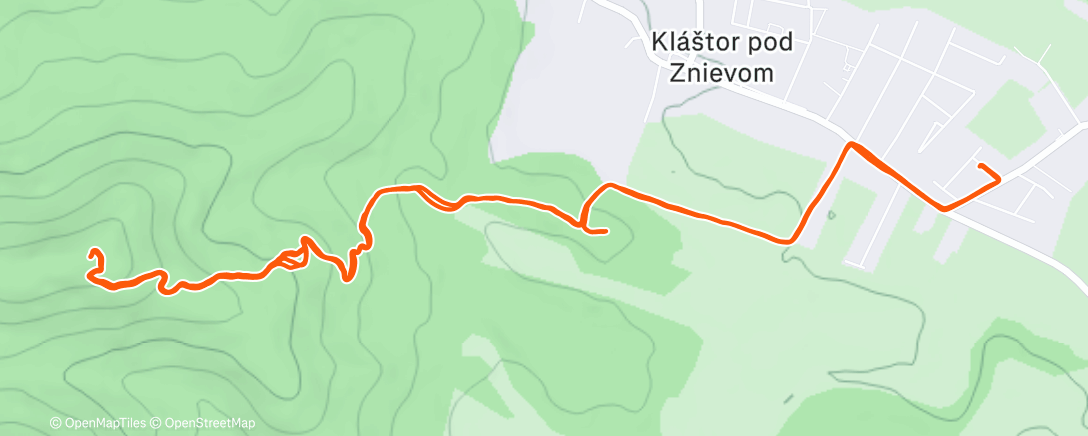 Map of the activity, Lunch Run