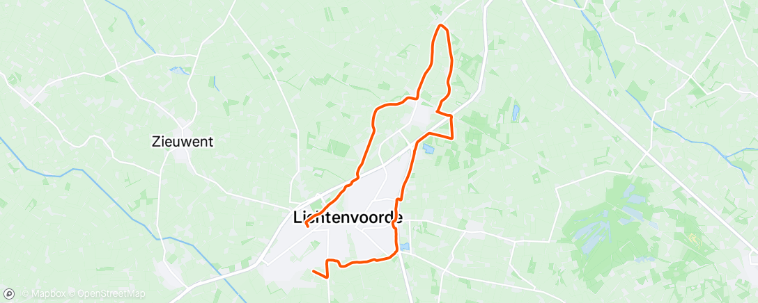 Map of the activity, Morning Run