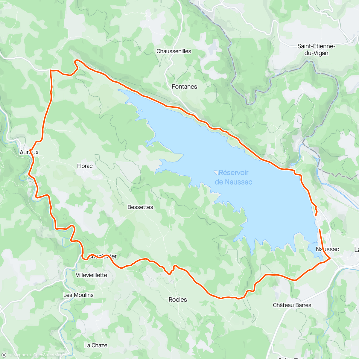 Map of the activity, Vélo - Stage NST J4 - enchaînement vélo / CAP