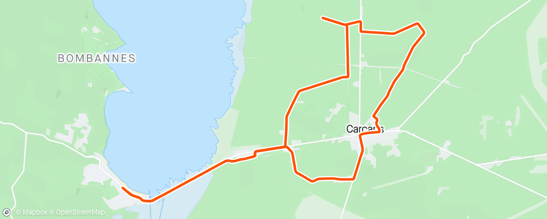 Mapa da atividade, Maubuisson Sortie vélo en soirée
