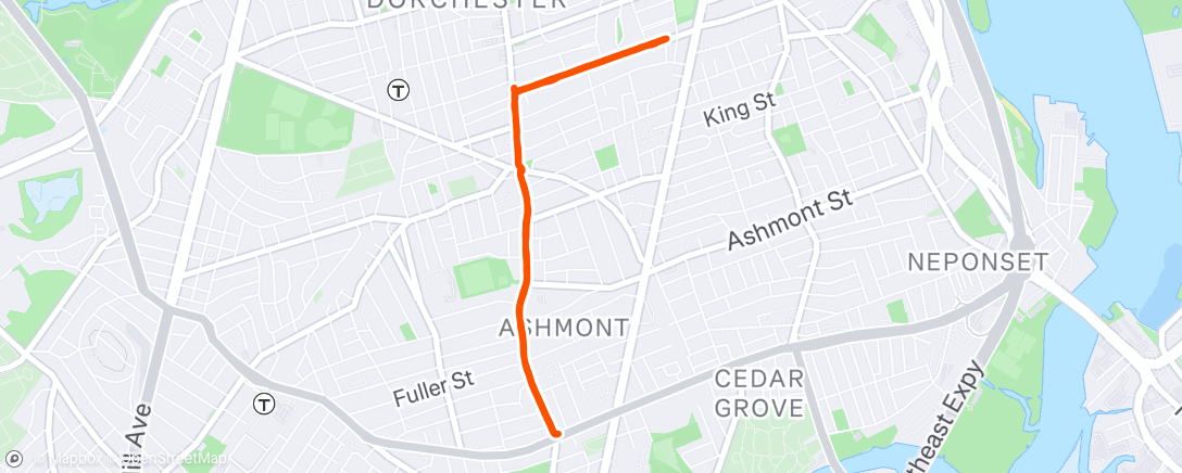 Map of the activity, Morning Run