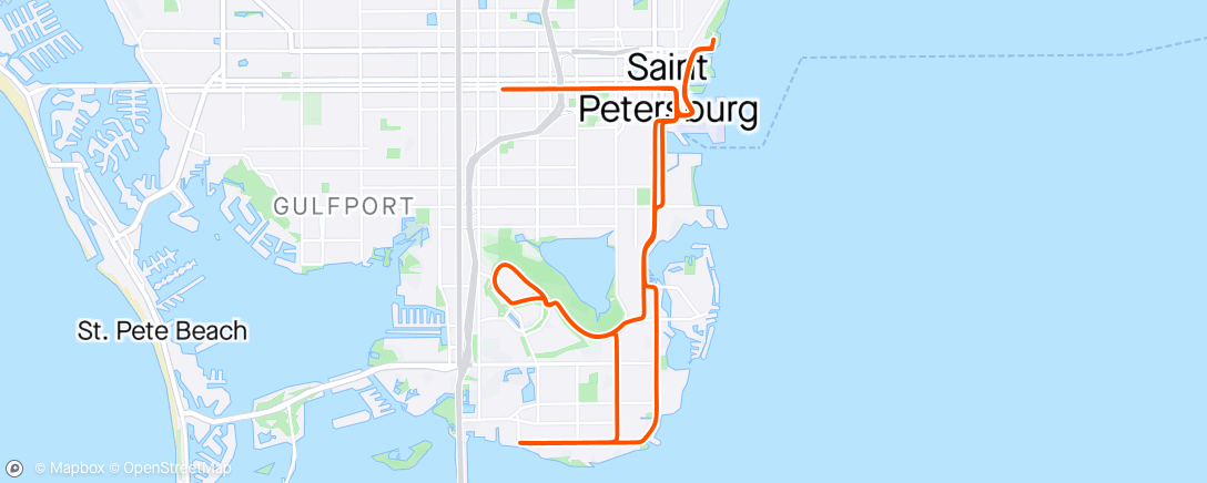 Karte der Aktivität „St Anthony’s Olympic Tri-bike”