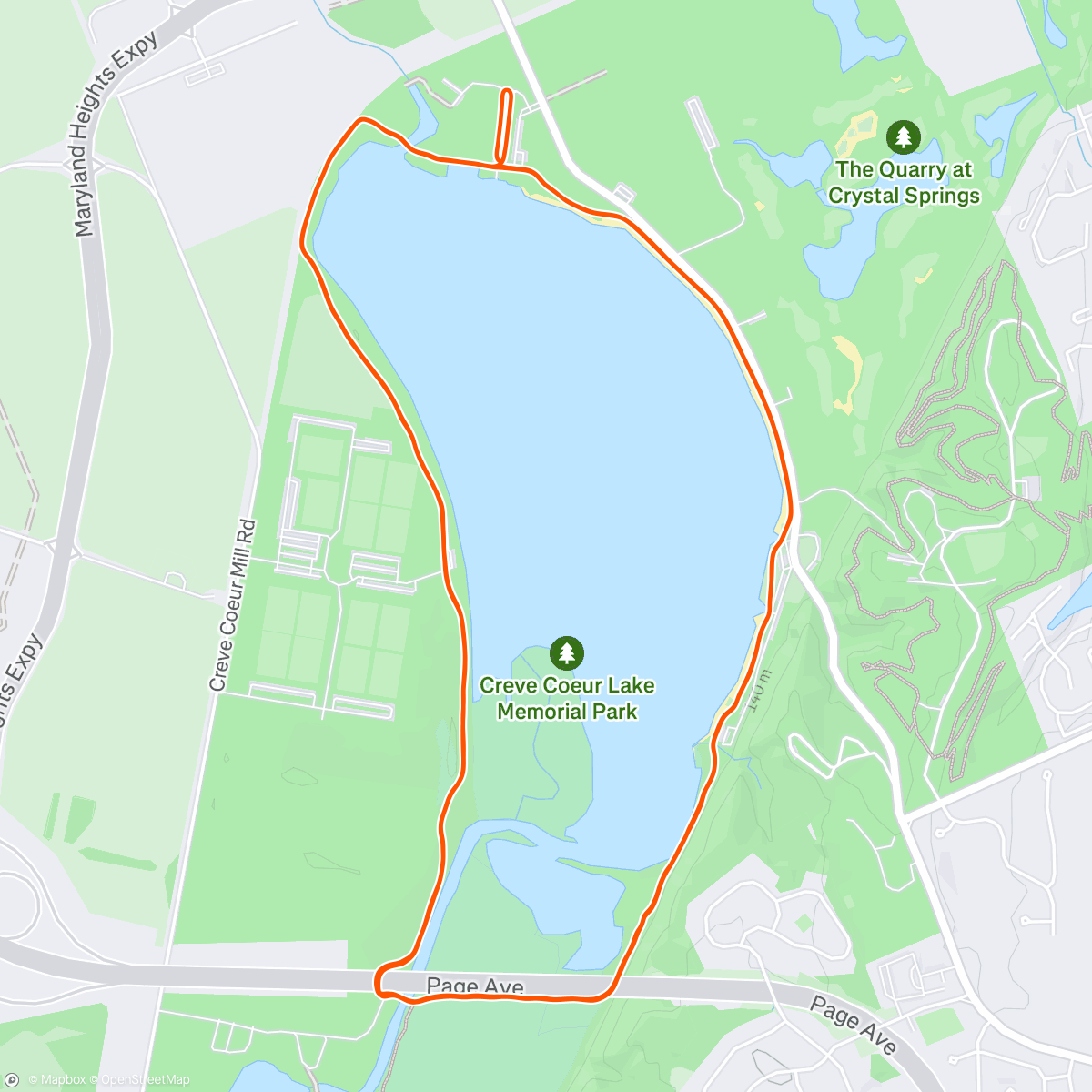 Map of the activity, Afternoon Ride