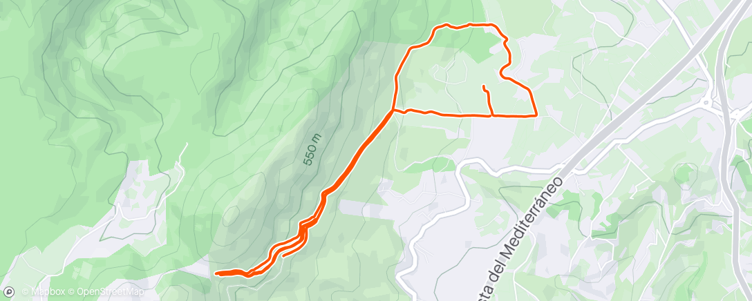 Map of the activity, 2 calentonets ⛰️