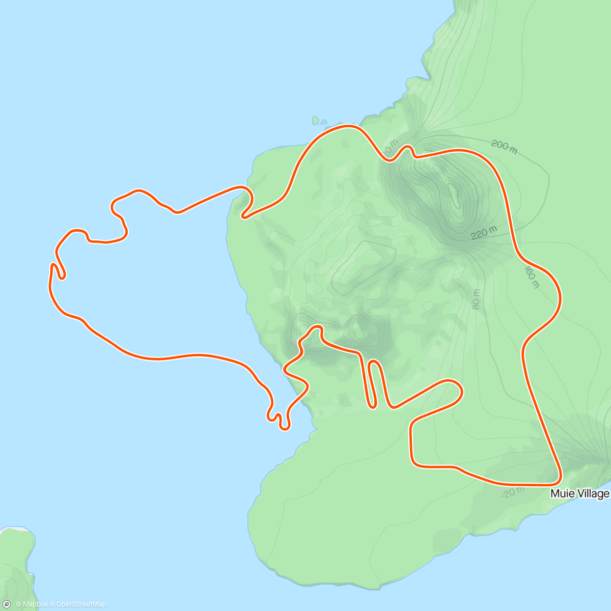 アクティビティ「Zwift - Group Ride: Vikings Valhalla Monday Magic (D) on Beach Island Loop in Watopia」の地図