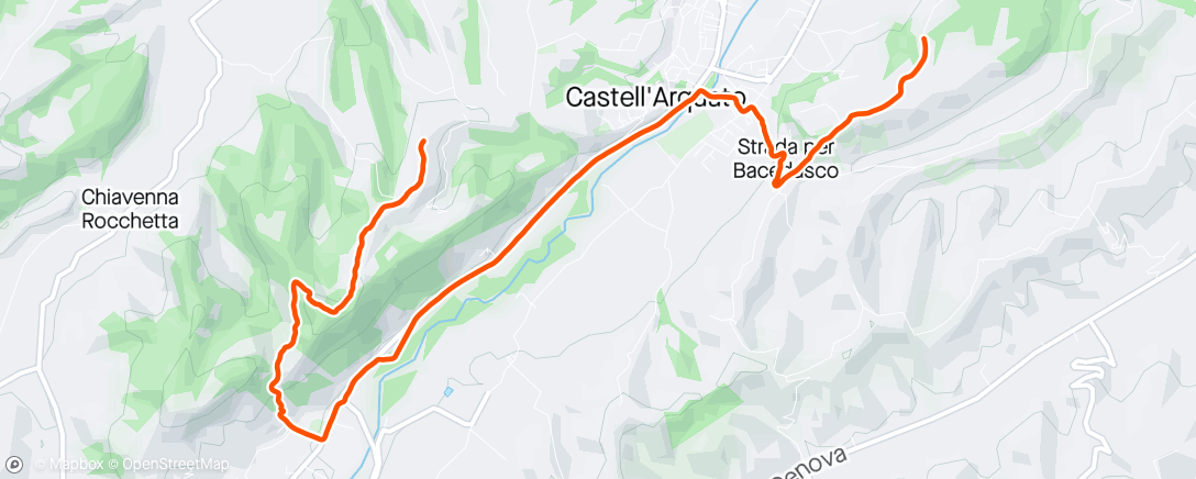 Map of the activity, E-mountain biking all’ora di pranzo
