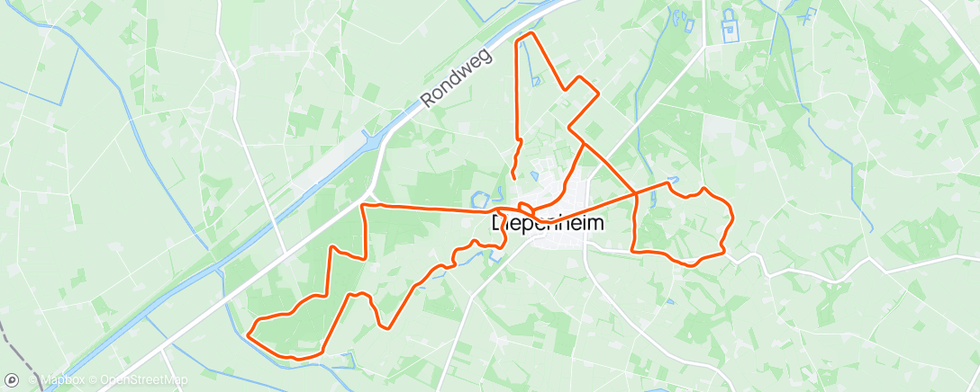 Map of the activity, Kastelenloop Diepenheim 1e plaats 🥇