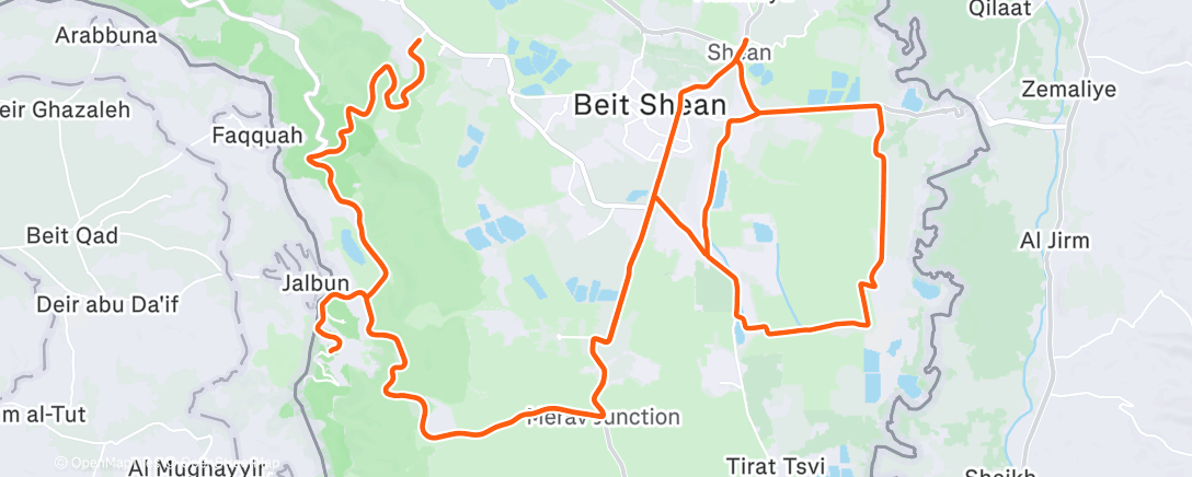 Map of the activity, Morning Ride