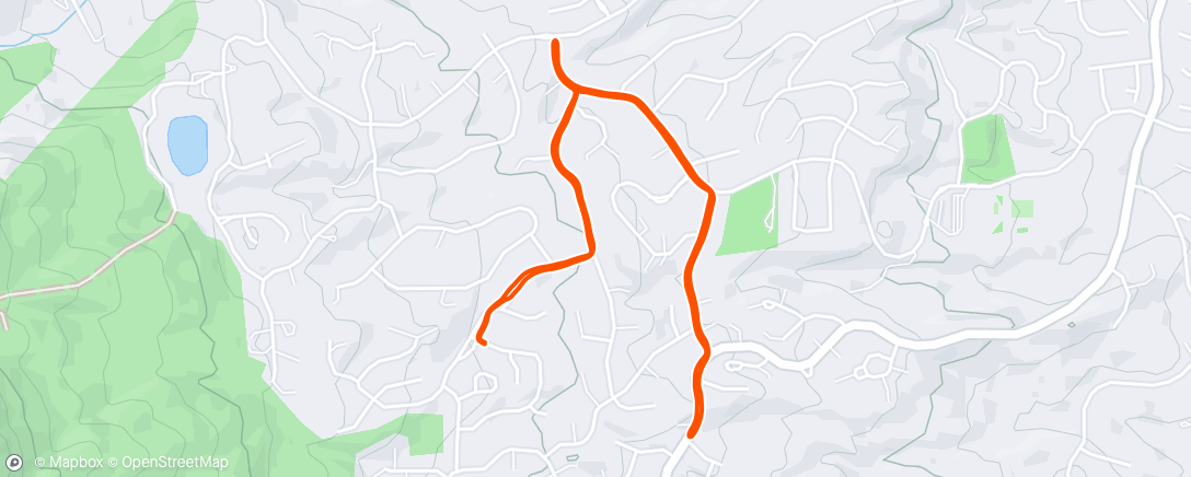 Map of the activity, Morning Run