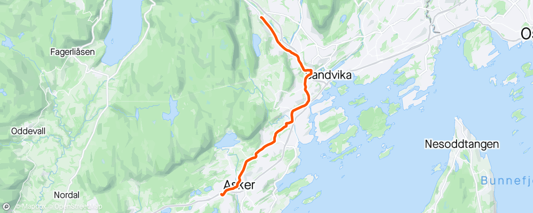 Mapa da atividade, Afternoon Ride
