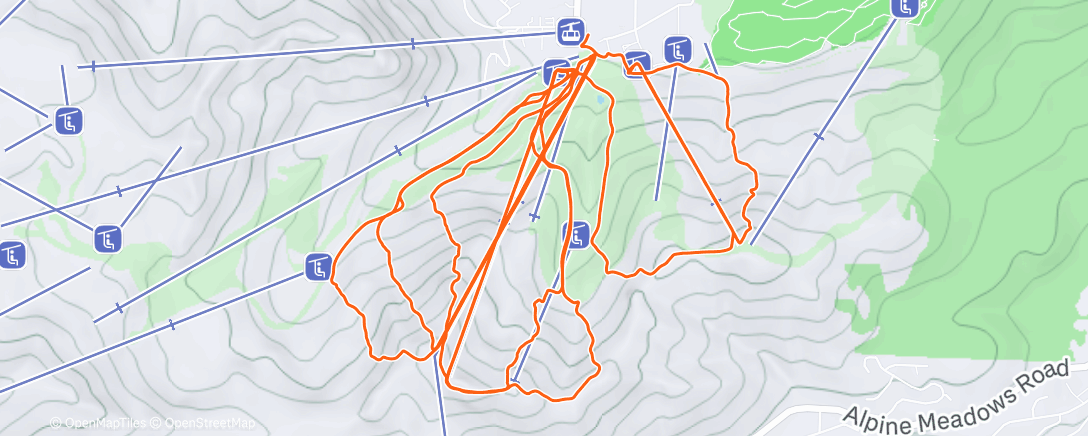 Carte de l'activité Morning Alpine Ski