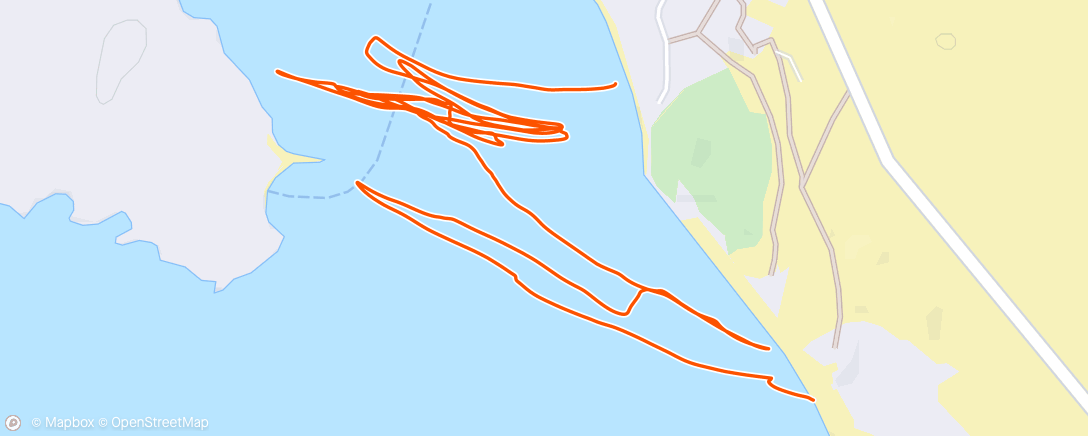 Map of the activity, Afternoon Kitesurf