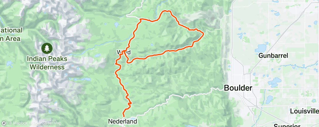 Map of the activity, Morning Ride