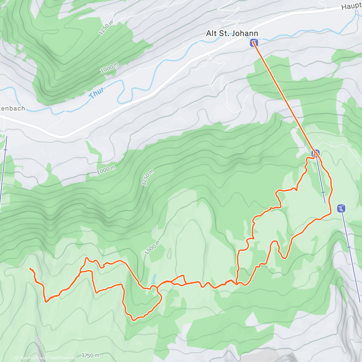 Map of the activity, Schneeeeschuehtschalpe mit Zotti