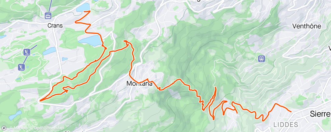 Map of the activity, Exploring Montana 🚲 🗻
