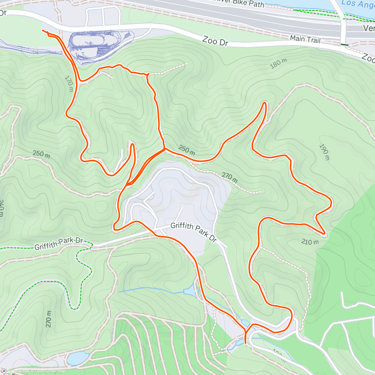 Map of the activity, Lunch Hike