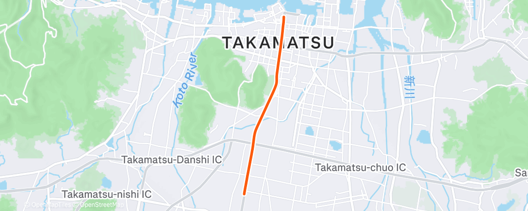 Map of the activity, Afternoon Ride