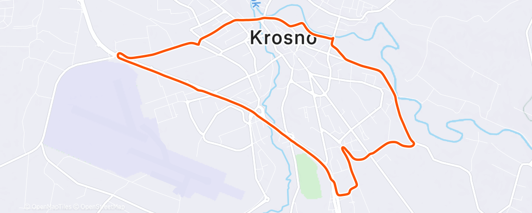 Map of the activity, Są święta, musi być Tour de Krosno