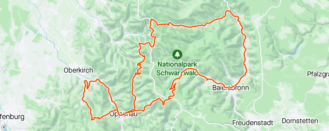 Map of the activity, Wieder een schone route in Schwarzwald