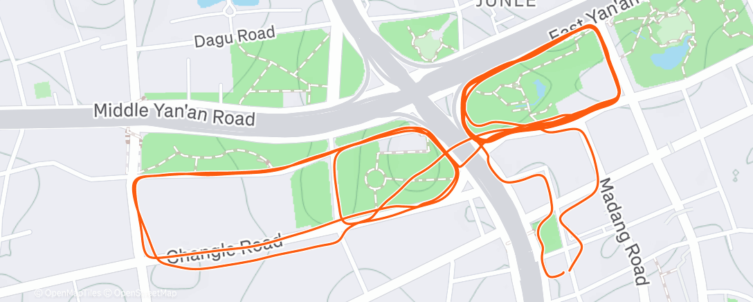 Карта физической активности (Morning Run)