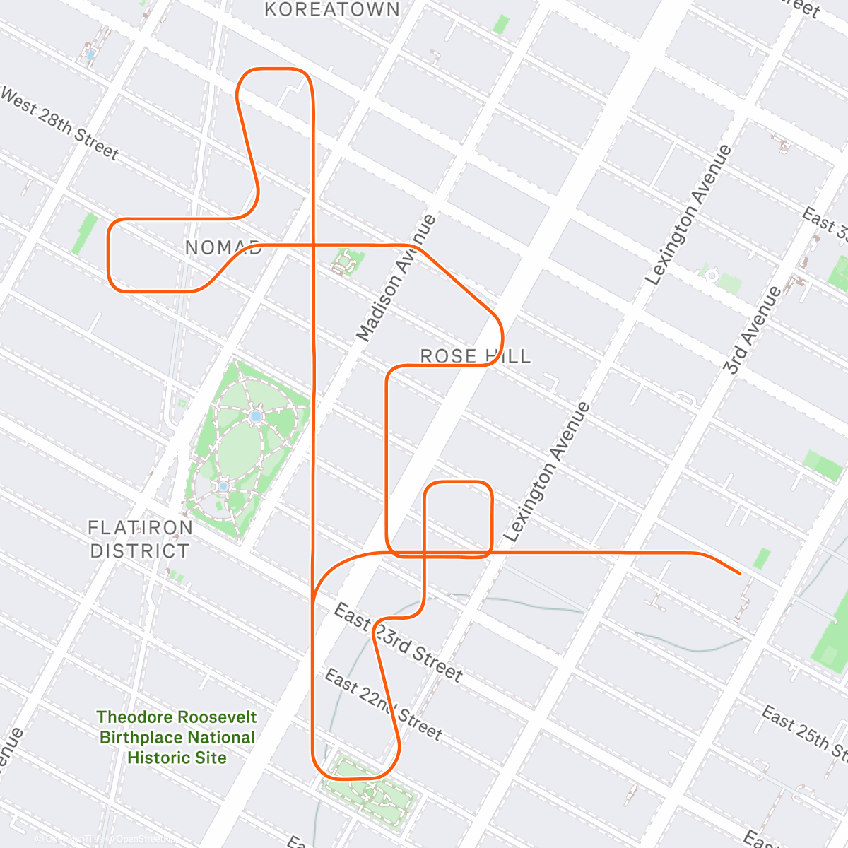 Map of the activity, Zwift - Group Run: NPRC - Run Every Day Powered By NoblePro (A) on Times Square Circuit Run in New York