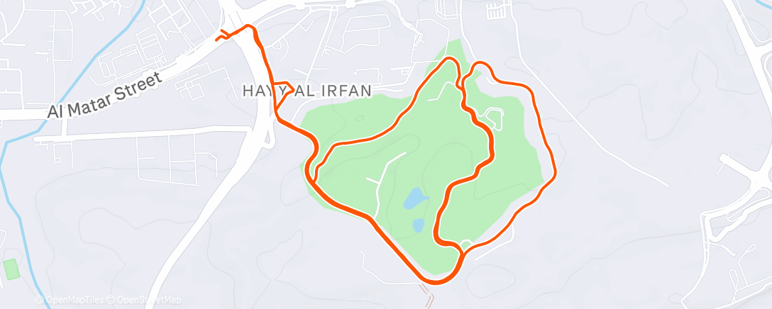 Map of the activity, Namiddagloop