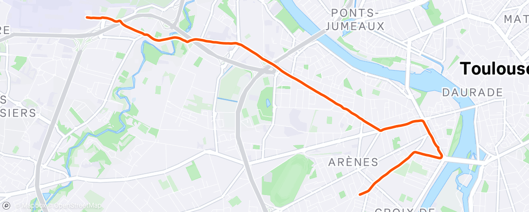 Map of the activity, Sortie vélo dans l'après-midi