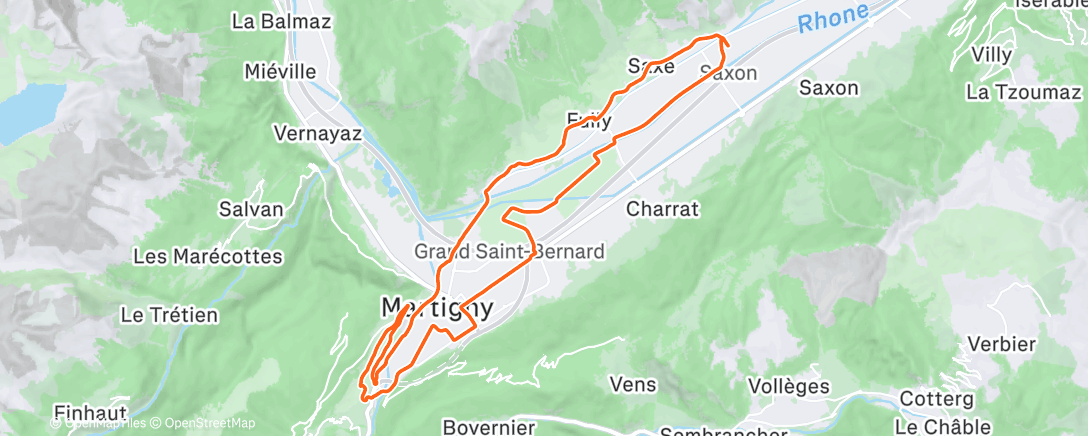 Map of the activity, Dépoussiérage du vieux vélo du vieux type