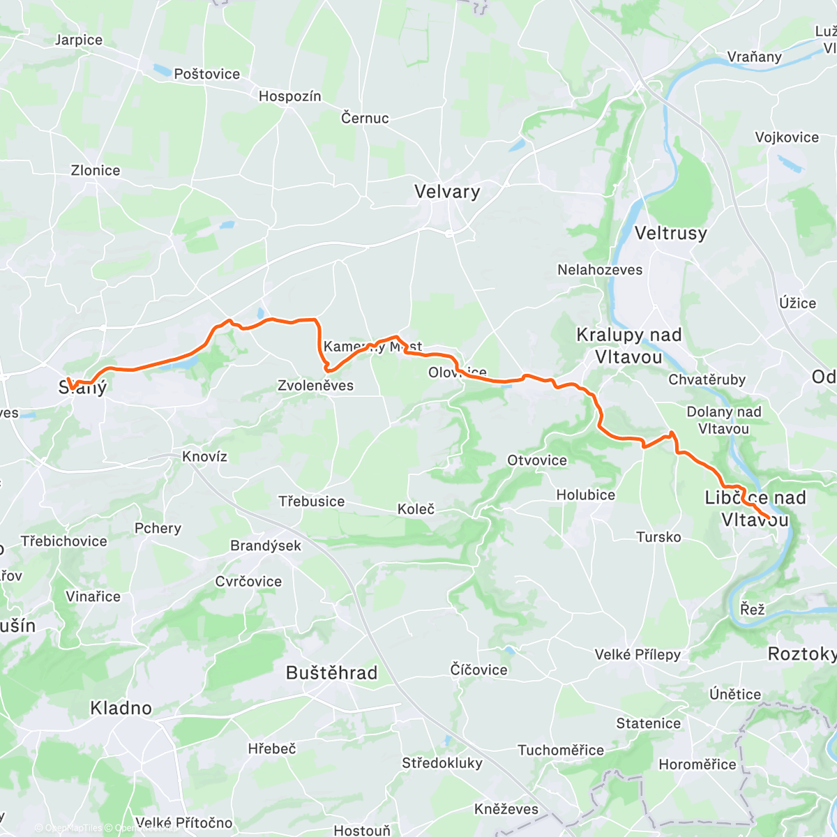 Map of the activity, Afternoon Gravel Ride