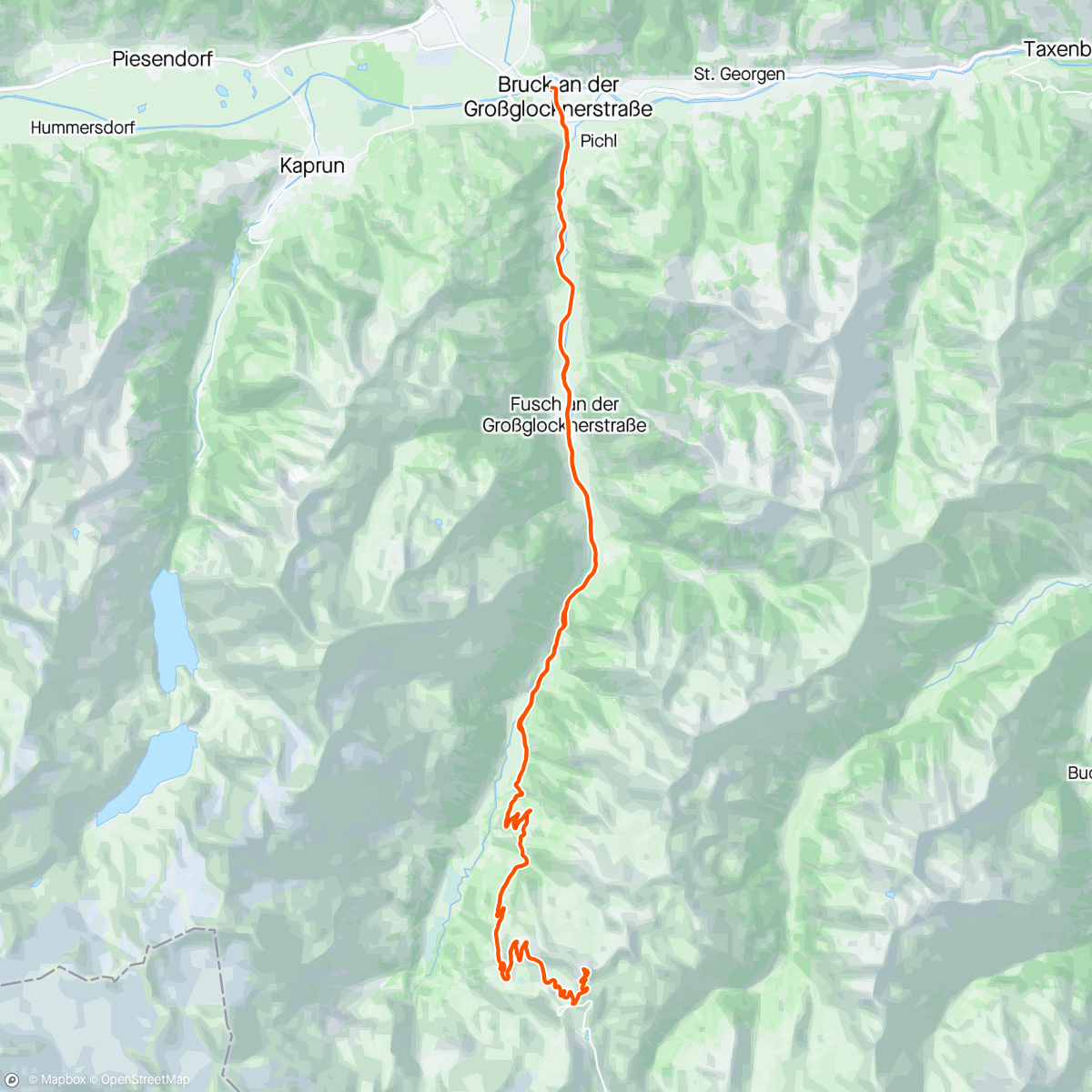 Map of the activity, Großglockner Edelweißspitze