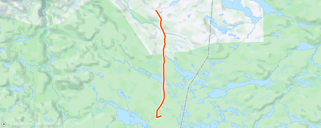 Map of the activity, Hardangervidda-runde m/ bror, dag 1/3