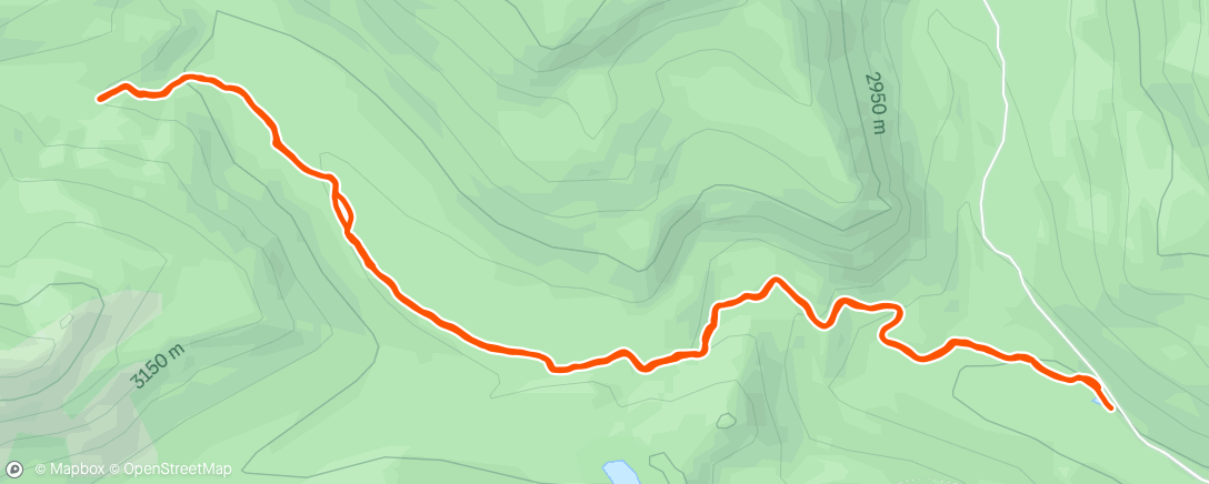 Map of the activity, Morning Hike