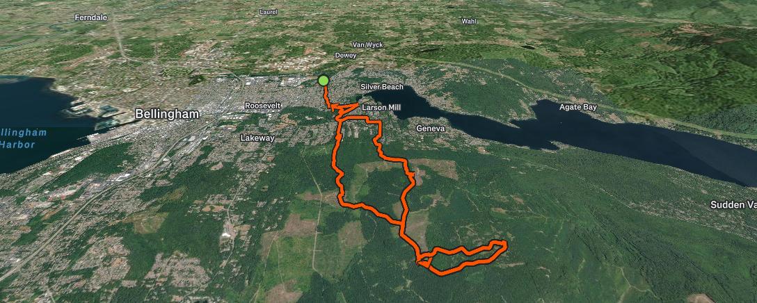 Map of the activity, Afternoon Mountain Bike Ride