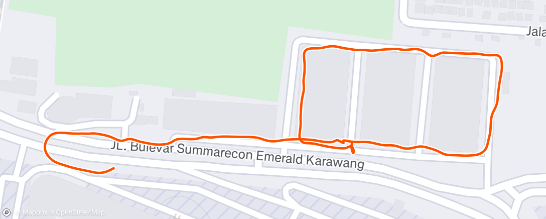 Map of the activity, Morning Walk