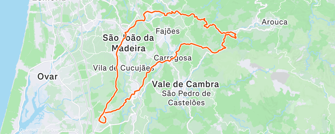 Map of the activity, Morning Ride