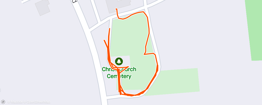 Map of the activity, Walk Before Church