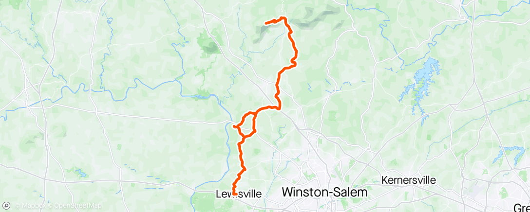 Map of the activity, Sauratown Mountain