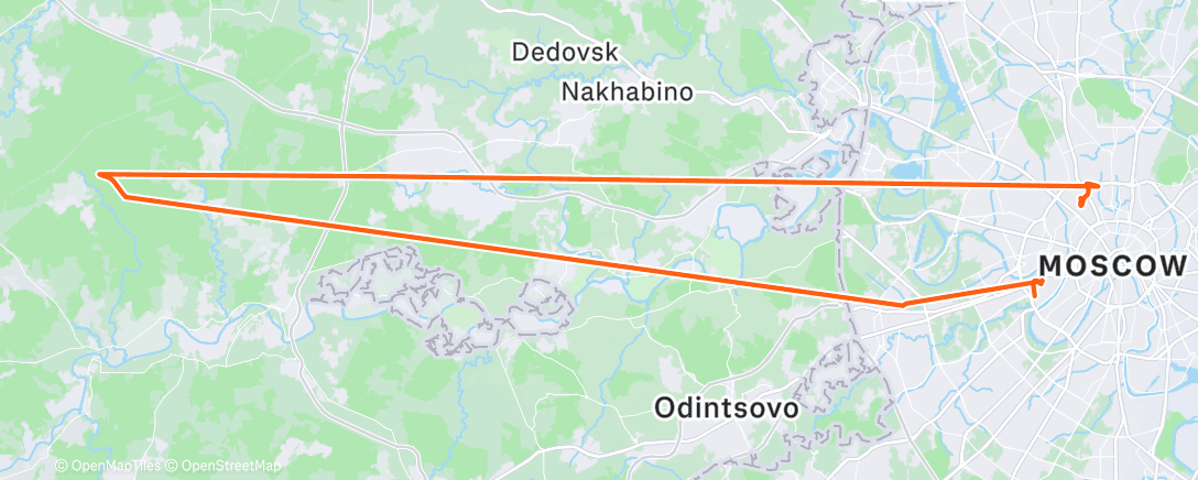 Map of the activity, Lunch Run