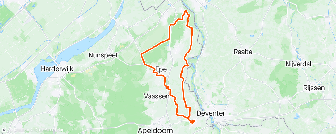Map of the activity, Rondje Hattem